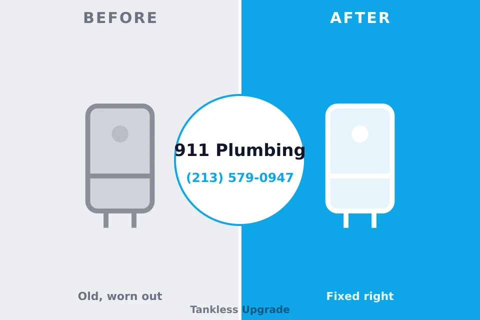 Before and after: plumbing repair Spring Mount, PA